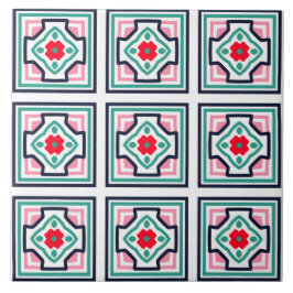 Azulejos cerâmicos de padrão quadrado de estilo vi