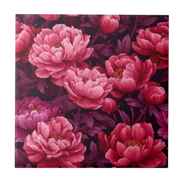 Azulejos Cerâmicos De Peões Rosa Modernos Para Int (Frente)