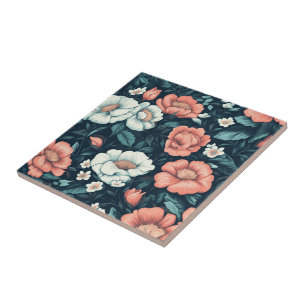 Azulejos Cerâmicos De Rosa De Vintagem Cuta Para C
