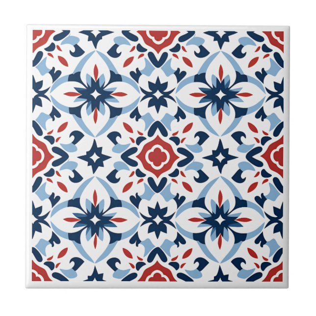 Azulejos cerâmicos do tipo Zellij marroquino (Frente)