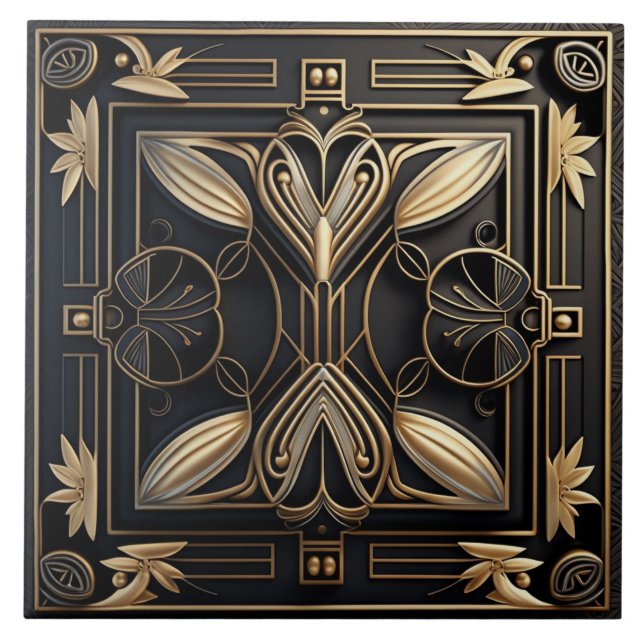 Azulejos cerâmicos Elegante Art Deco (Frente)