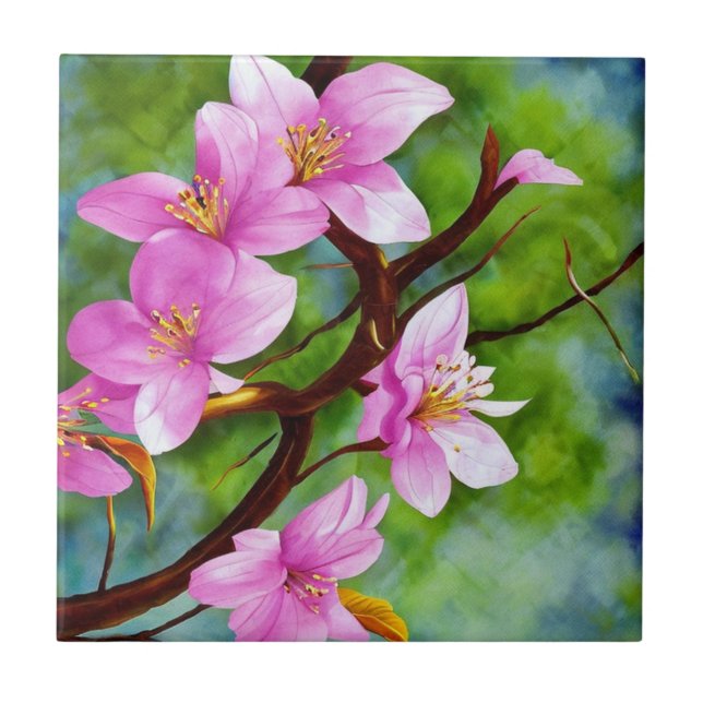 Azulejos Cerâmicos Florais Decorativos Da Flor, Ro (Frente)