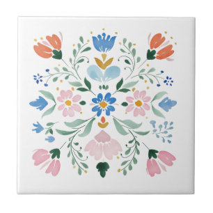 Azulejos cerâmicos para decoração floral de casa