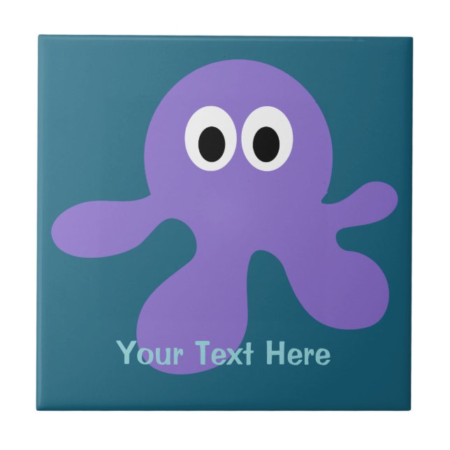 Azulejos cerâmicos personalizados do Octopus (Frente)