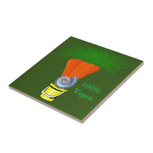 Azulejos cerâmicos, verde vegetariano a 100% (Lateral)