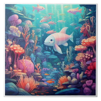 Azulejos cerémicos subaquáticos