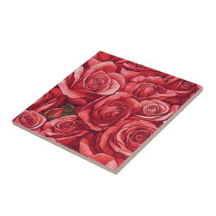 Azulejos Clorosos De Rosa Cerâmica Para Banheiro