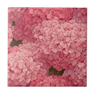 Azulejos Coloridos Vintage Hydrangeas Para Banheir