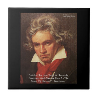 Azulejos com Citação de Amor de Beethoven "Do Céu"