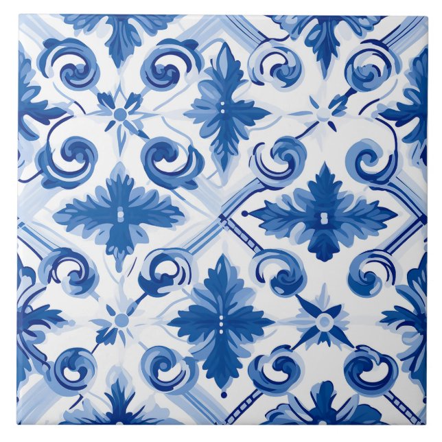 Azulejos com Padrão de Delft (Frente)