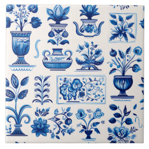 Azulejos com Padrão de Delft