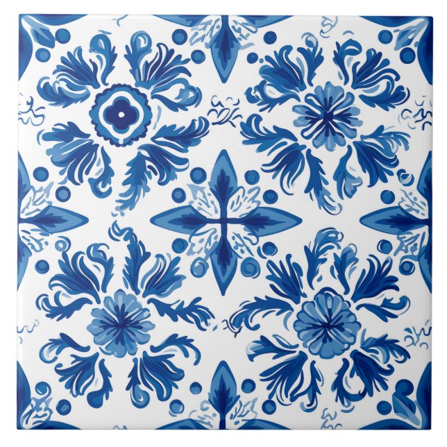 Azulejos com Padrão de Delft (Frente)