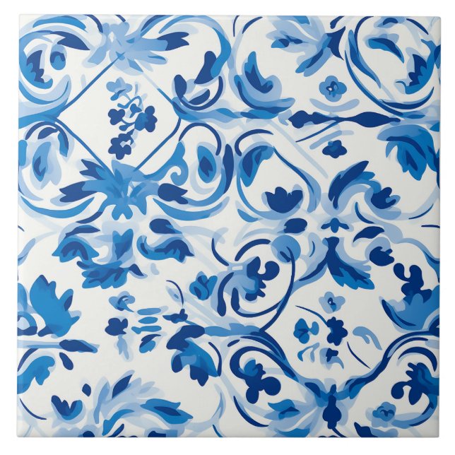 Azulejos com Padrão de Delft (Frente)