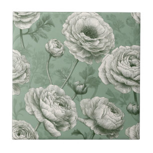 Azulejos Cute Mediterrâneo Ranunculus Para Estilo