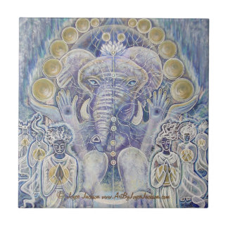Azulejos da bênção da riqueza de Ganesha