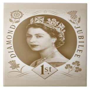 Azulejos da celebração do jubileu de diamante do