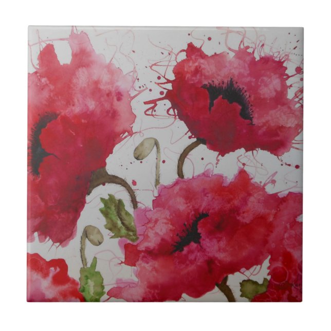 Azulejos das papoilas do partido (Frente)