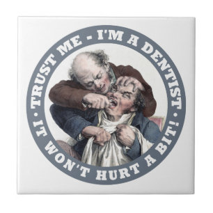 AZULEJOS de cerâmica de humor DENTIST