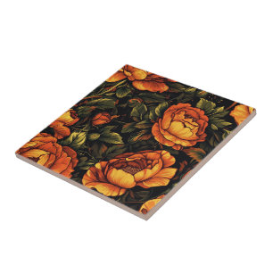 Azulejos De Cerâmica De Rosa Floral Chic Para Cozi