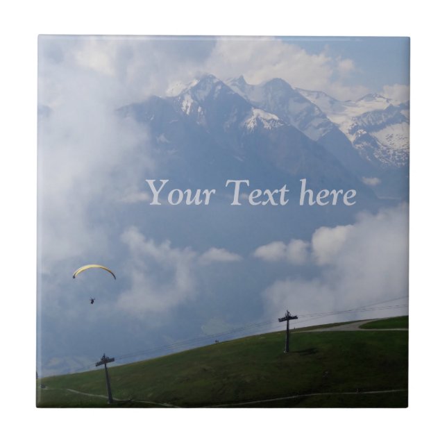 Azulejos de cerâmica personalizados dos Alpes aust (Frente)