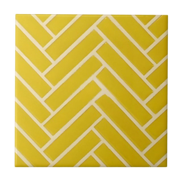 azulejos de design amarelo-mostarda sofisticados (Frente)