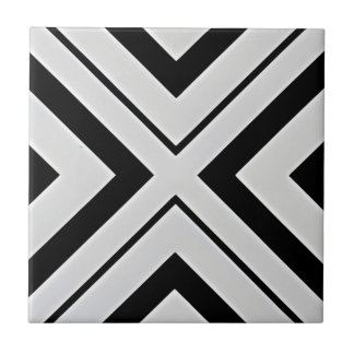 azulejos de diamante preto e branco