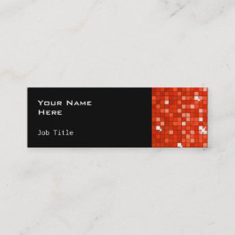 Azulejos de Disco Vermelho cartão de visita fino p