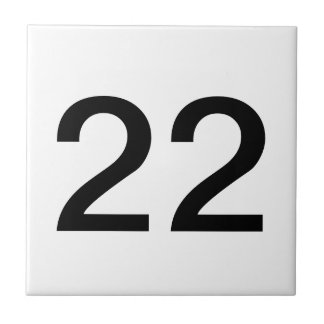 Azulejos de dois dígitos do número