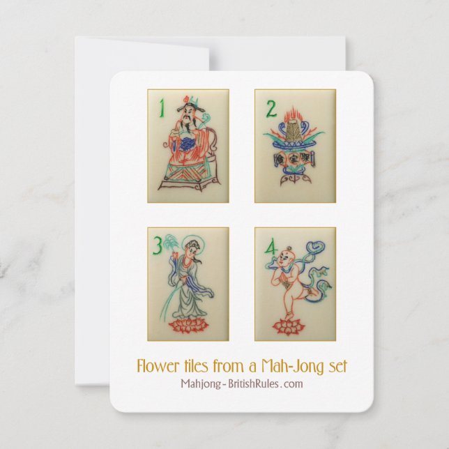 Azulejos de flores - Cartão explicativo (Frente)