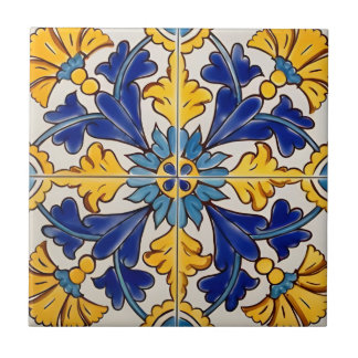 azulejos de flores verdes amarelas da tuscana