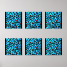 Azulejos de Fotos com Desenho Geométrico