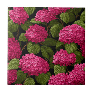 Azulejos De Hydrangeas Marroquinos Elegantes Para