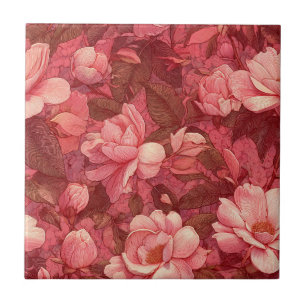 Azulejos de Jardins Florais Fofos para Pisos Artís