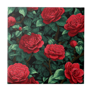 Azulejos de Jardins Florais Fofos para Pisos Duráv