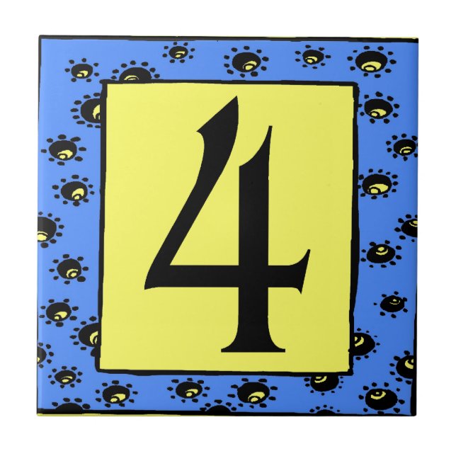 Azulejos de metrô Blue Frame Stars 4 (Frente)