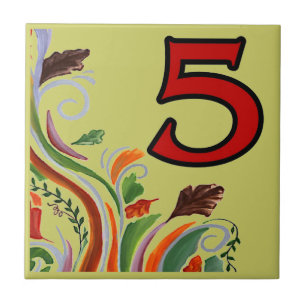 Azulejos de metrô Floral 5 Cinco