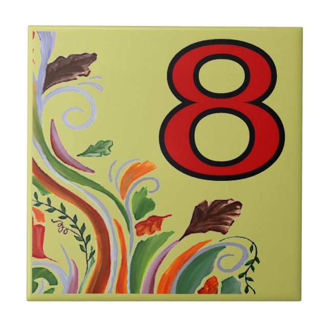 Azulejos de metrô Floral 8 Oito (Frente)