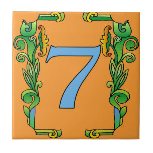 Azulejos de metrô - Quadro de rolagem verde 7 Sete