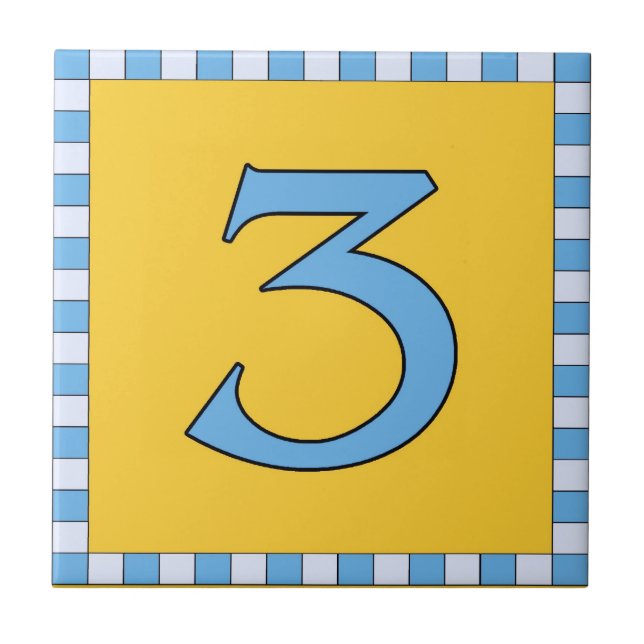 Azulejos de metrô Verificar Quadro 3 Três (Frente)