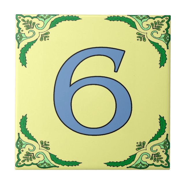 Azulejos de metrô Vinha Frame 6 Seis (Frente)