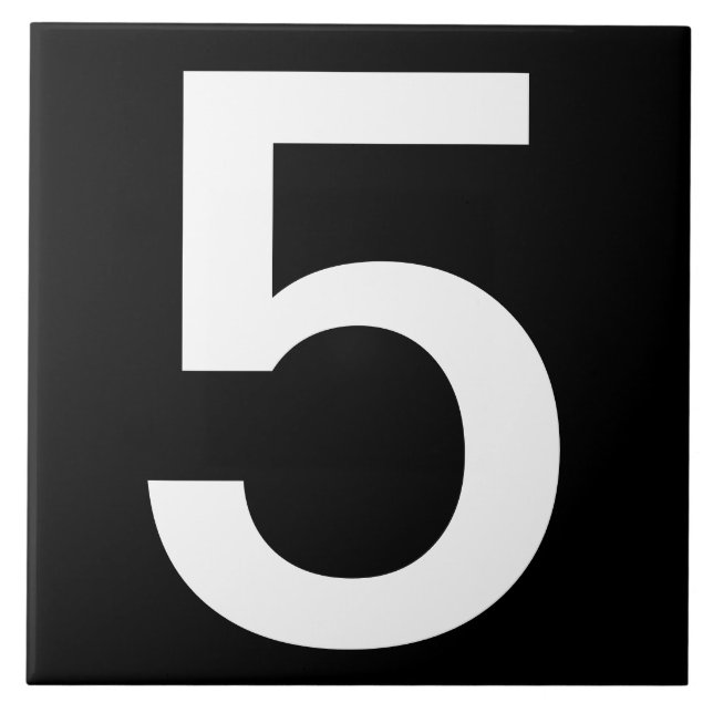 Azulejos de número de casa muito grandes 6"x6" (Frente)