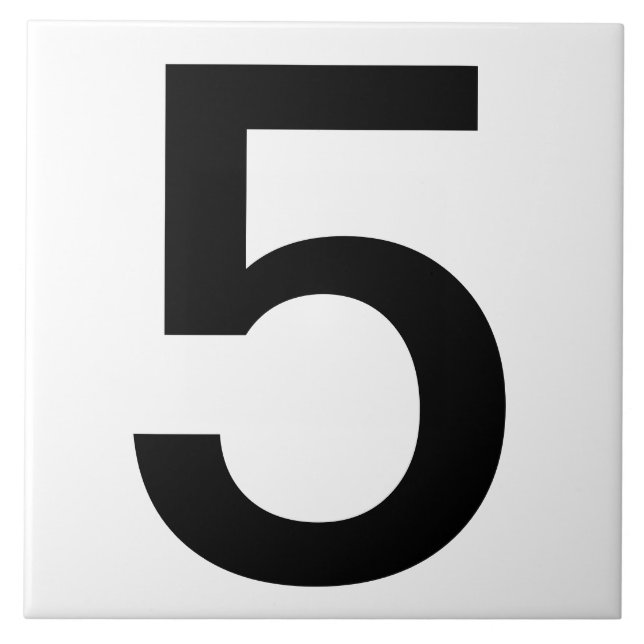 Azulejos de número de casa muito grandes 6"x6" (Frente)