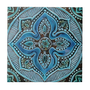 azulejos de padrão de mostarda