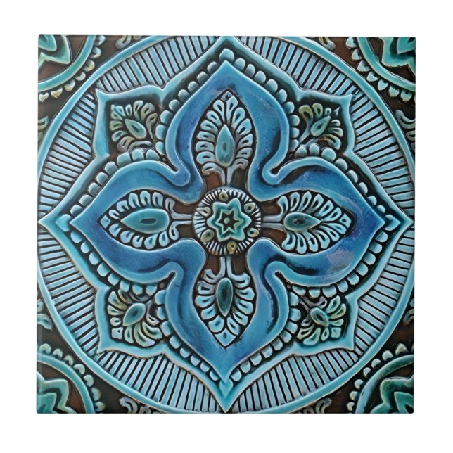 azulejos de padrão de mostarda (Frente)