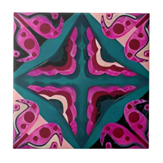 azulejos de padrão floral harmonioso do framboesa