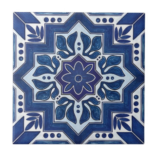 azulejos de padrões florais delicados