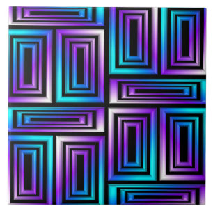 azulejos de retângulos geométricos