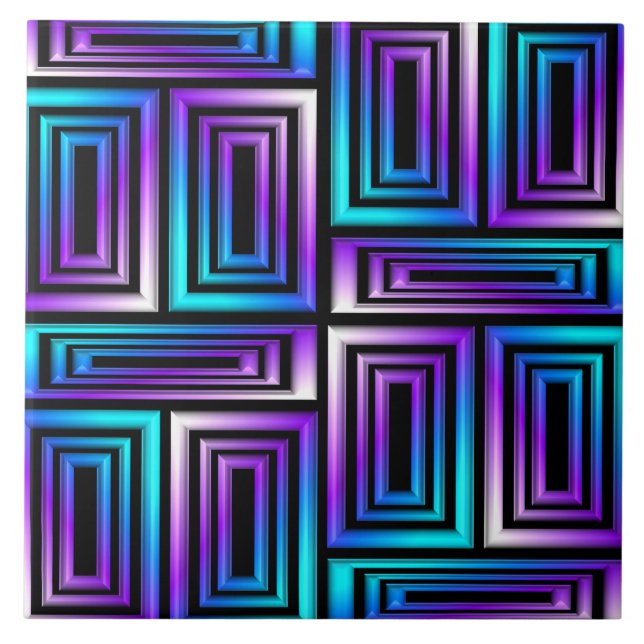 azulejos de retângulos geométricos (Frente)