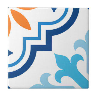 Azulejos de tons verdes e amarelos