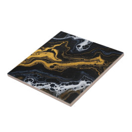 Azulejos decorativos de Abstrato de luxo - Preto,